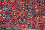 Persian Sarouk Throw Rug 2'3 x 4'3