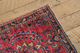 Persian Sarouk Throw Rug 2'3 x 4'3