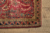 Red Sarouk Throw Rug 2 X 4