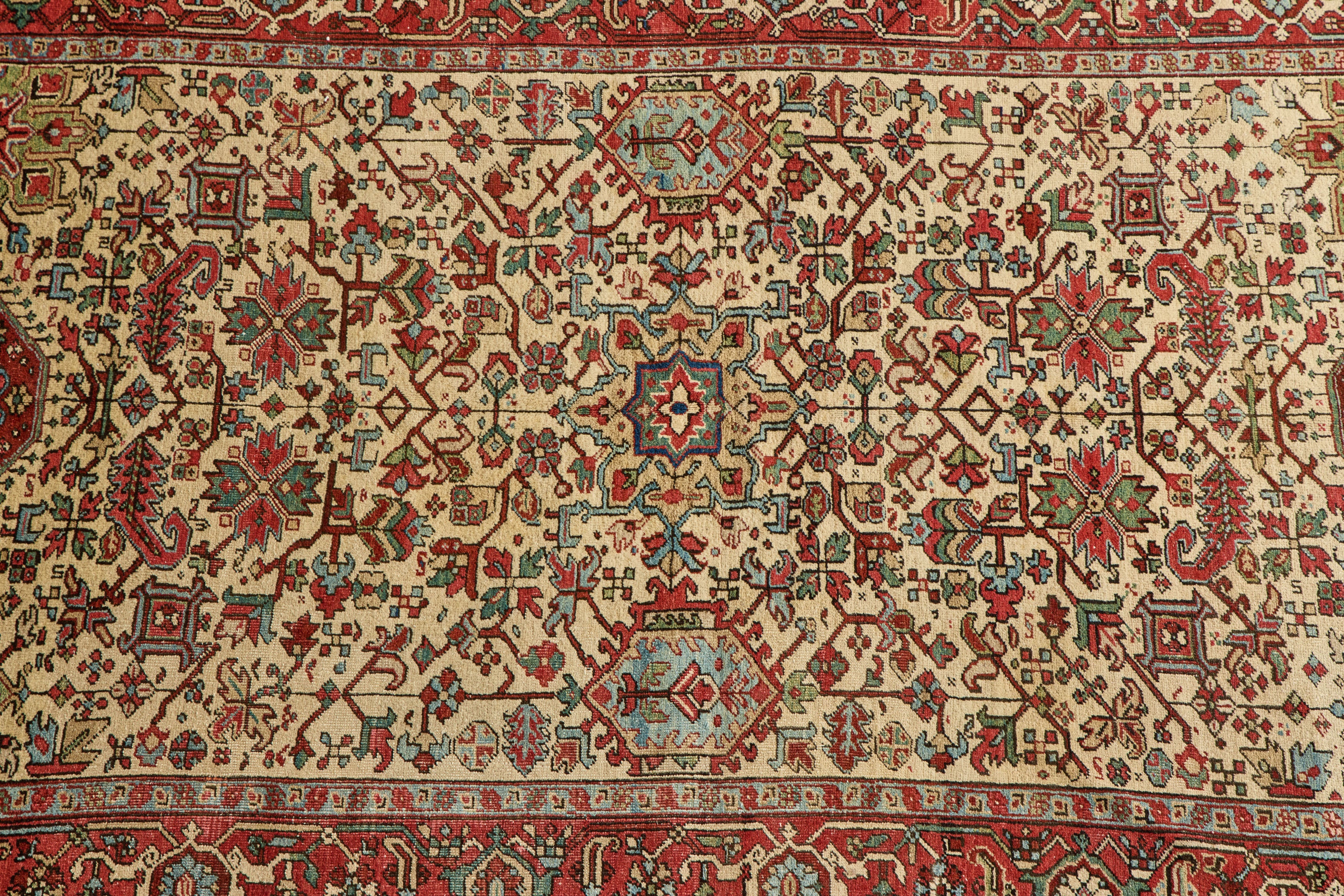 Floral Heriz Rug 6'9 x 9'9