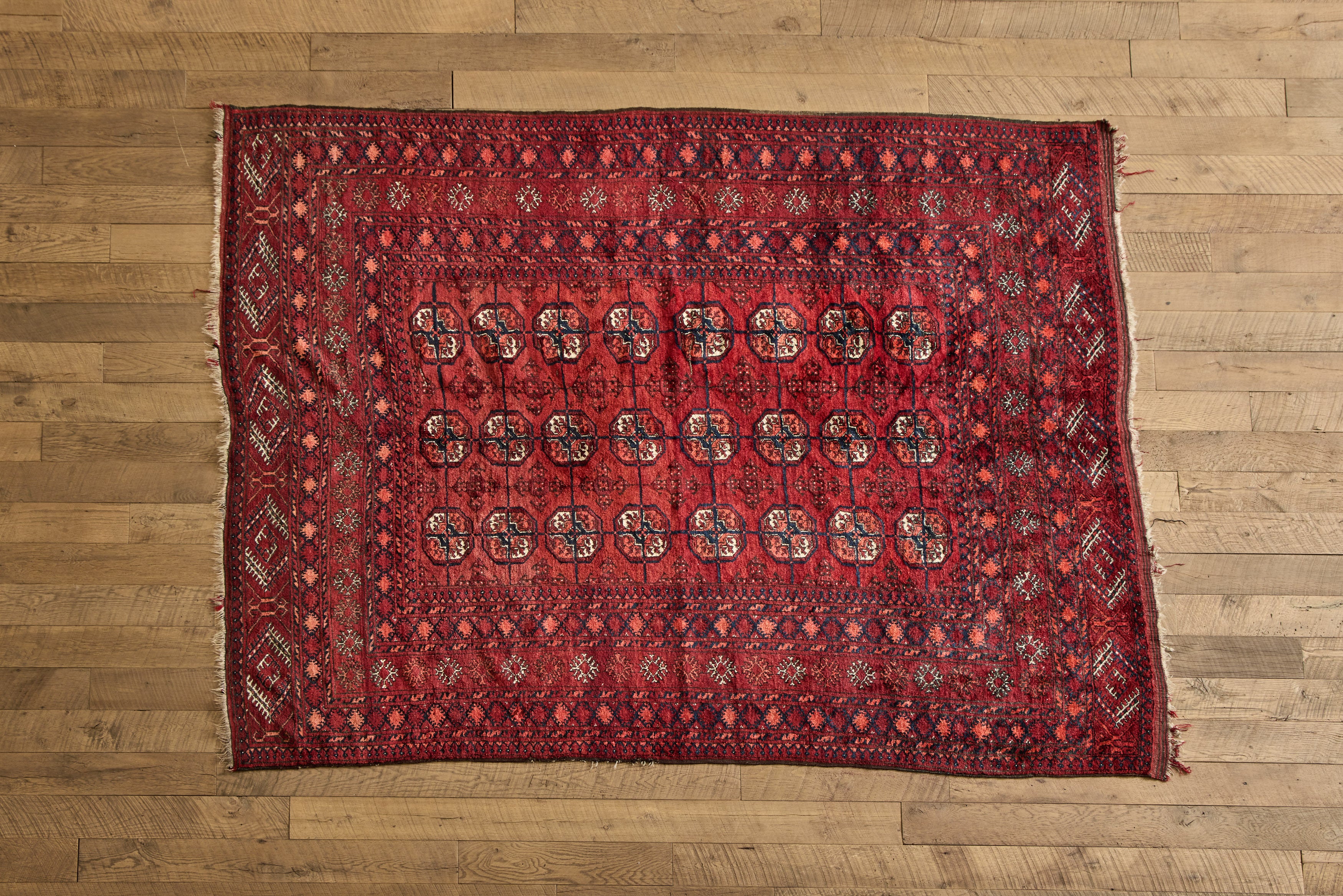 1970s Persian Tribal Rug 7 x 9