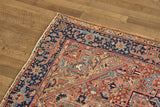 Multicolor Heriz Rug 8'6 X 11