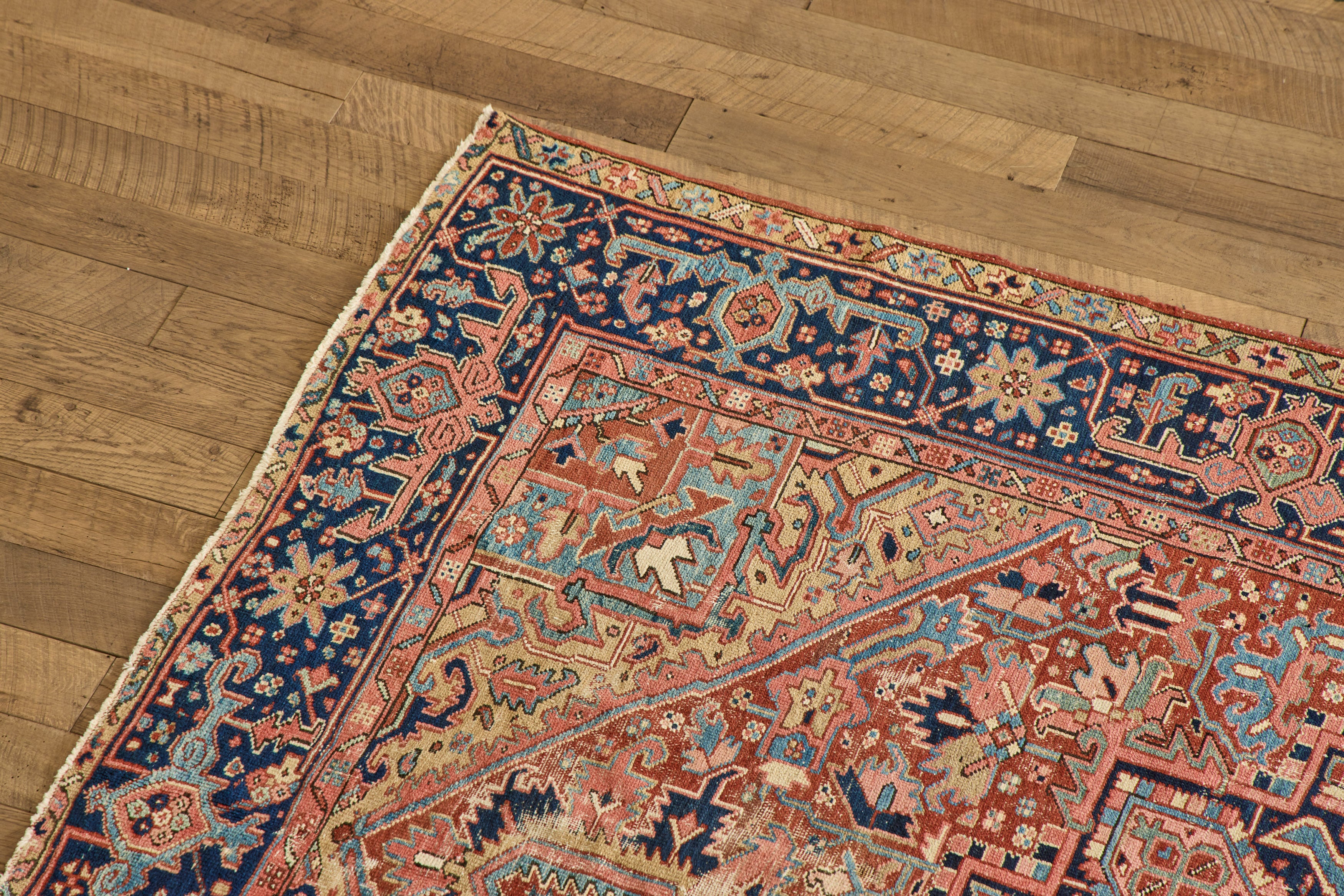 Multicolor Heriz Rug 8'6 X 11