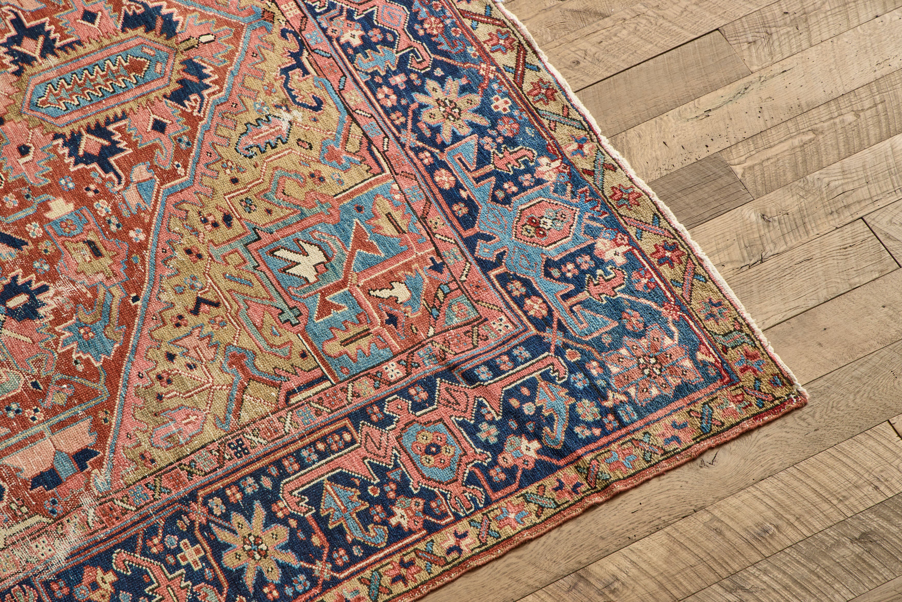 Multicolor Heriz Rug 8'6 X 11