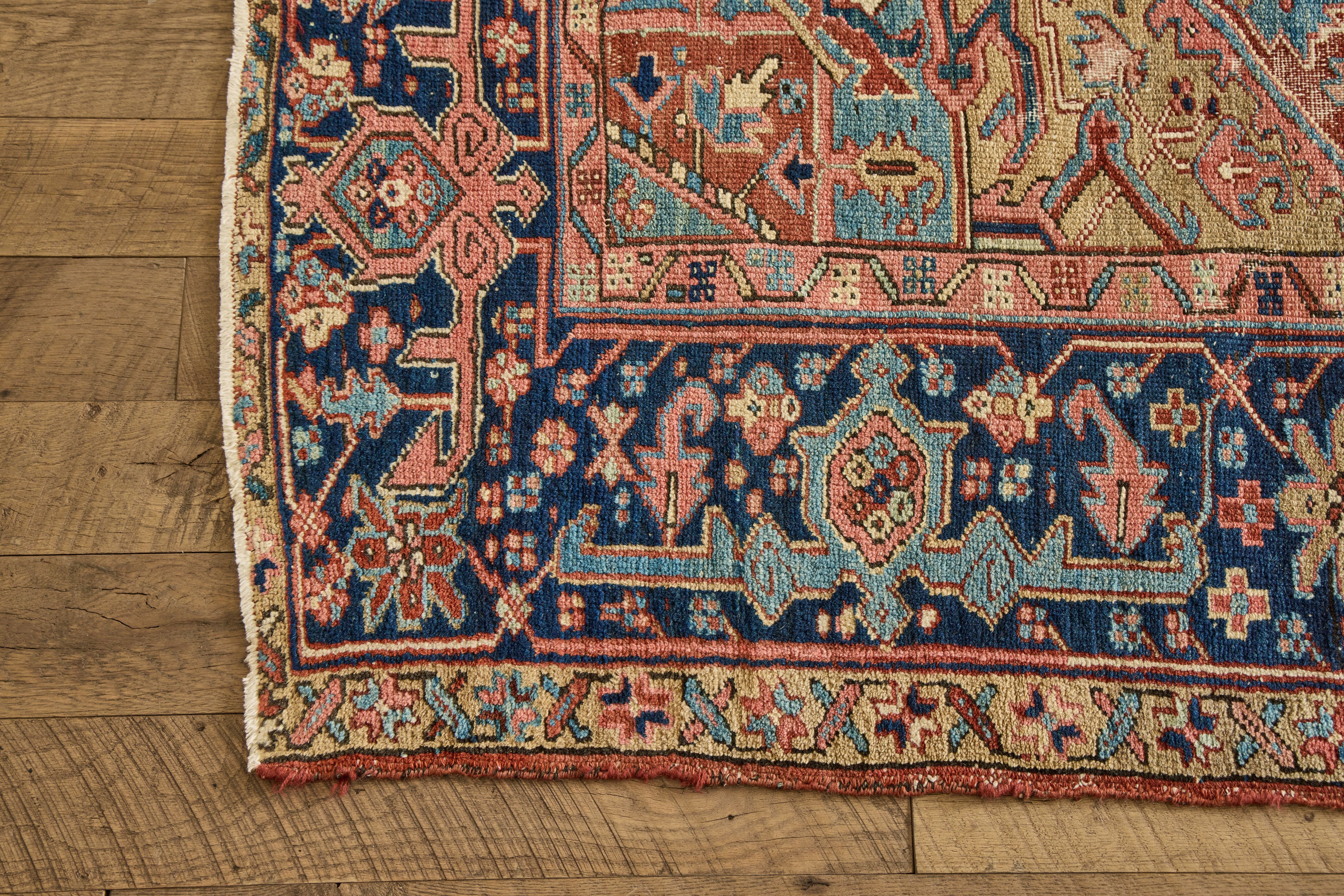 Multicolor Heriz Rug 8'6 X 11