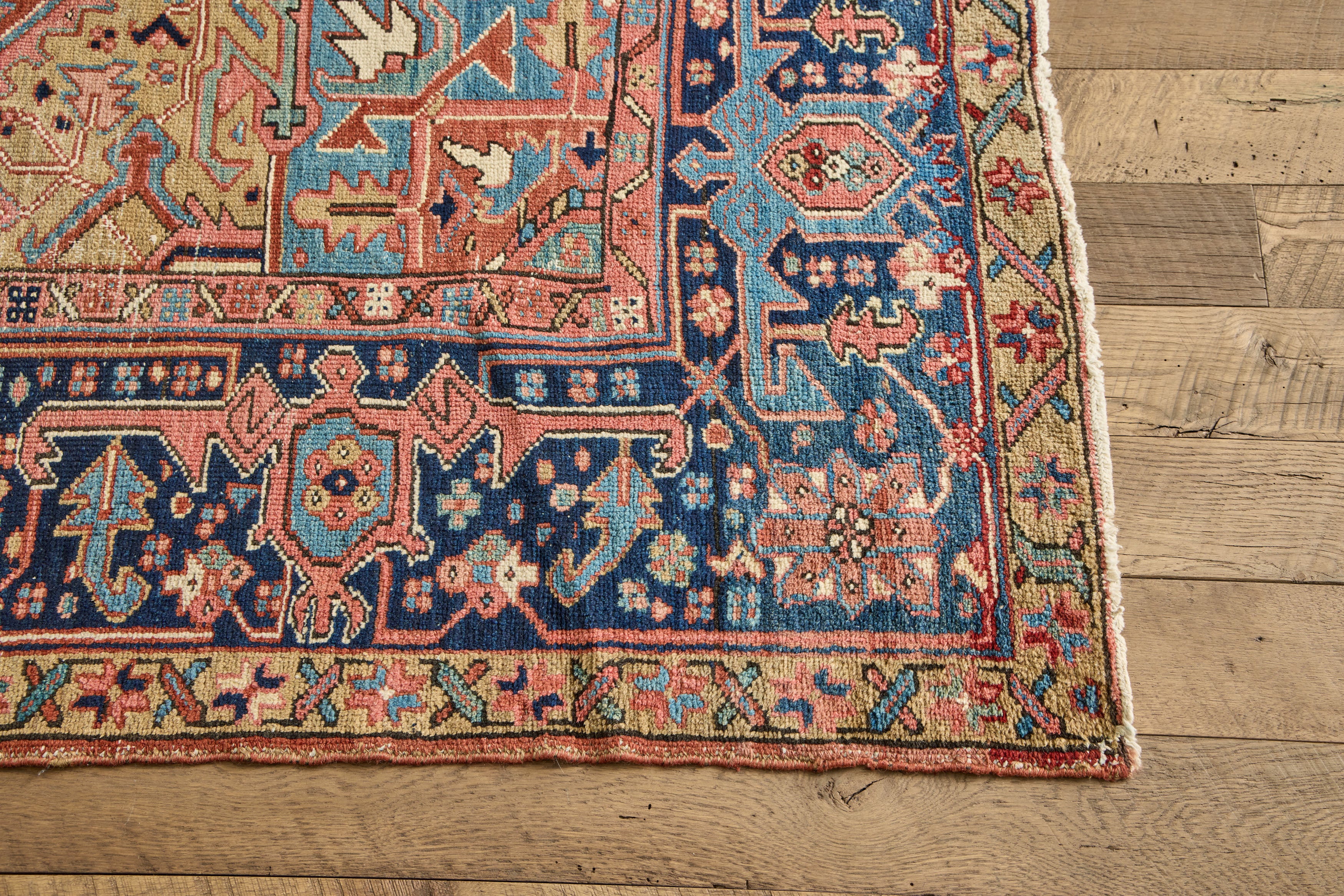 Multicolor Heriz Rug 8'6 X 11