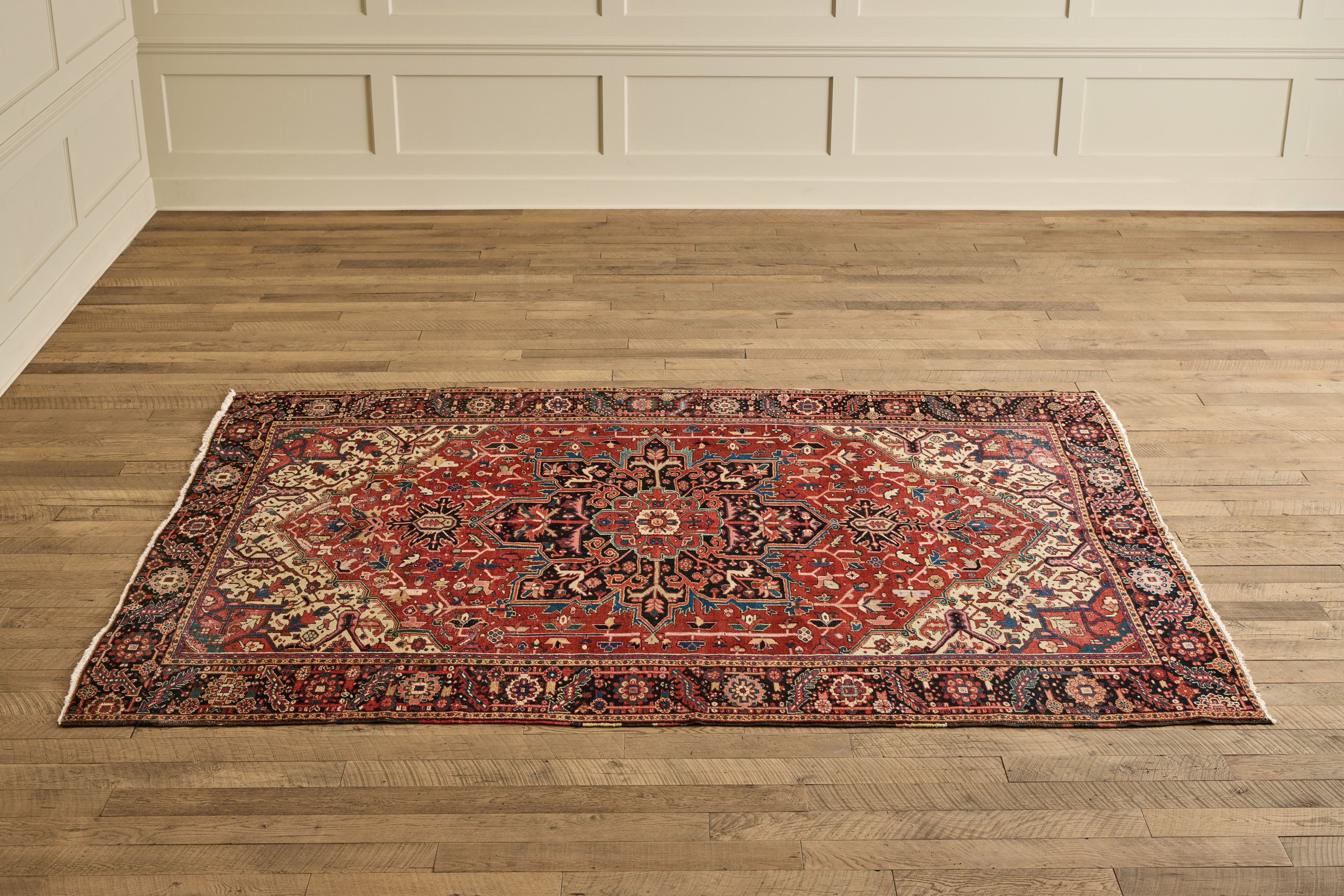 Red & Blue Heriz Rug 8'4 x 11'4
