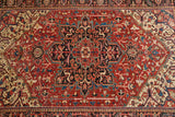 Red & Blue Heriz Rug 8'4 x 11'4