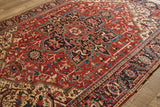 Red & Blue Heriz Rug 8'4 x 11'4