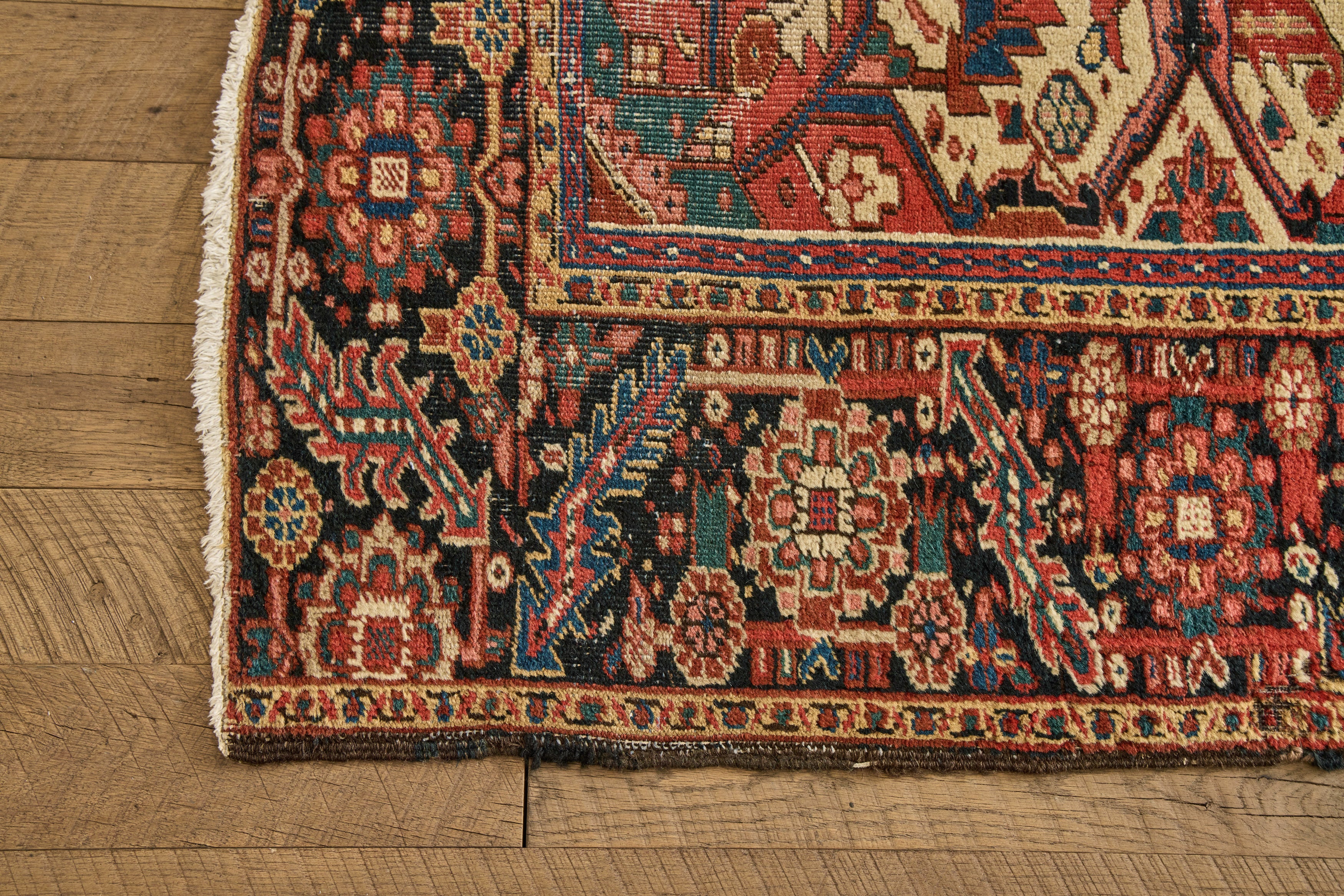 Red & Blue Heriz Rug 8'4 x 11'4