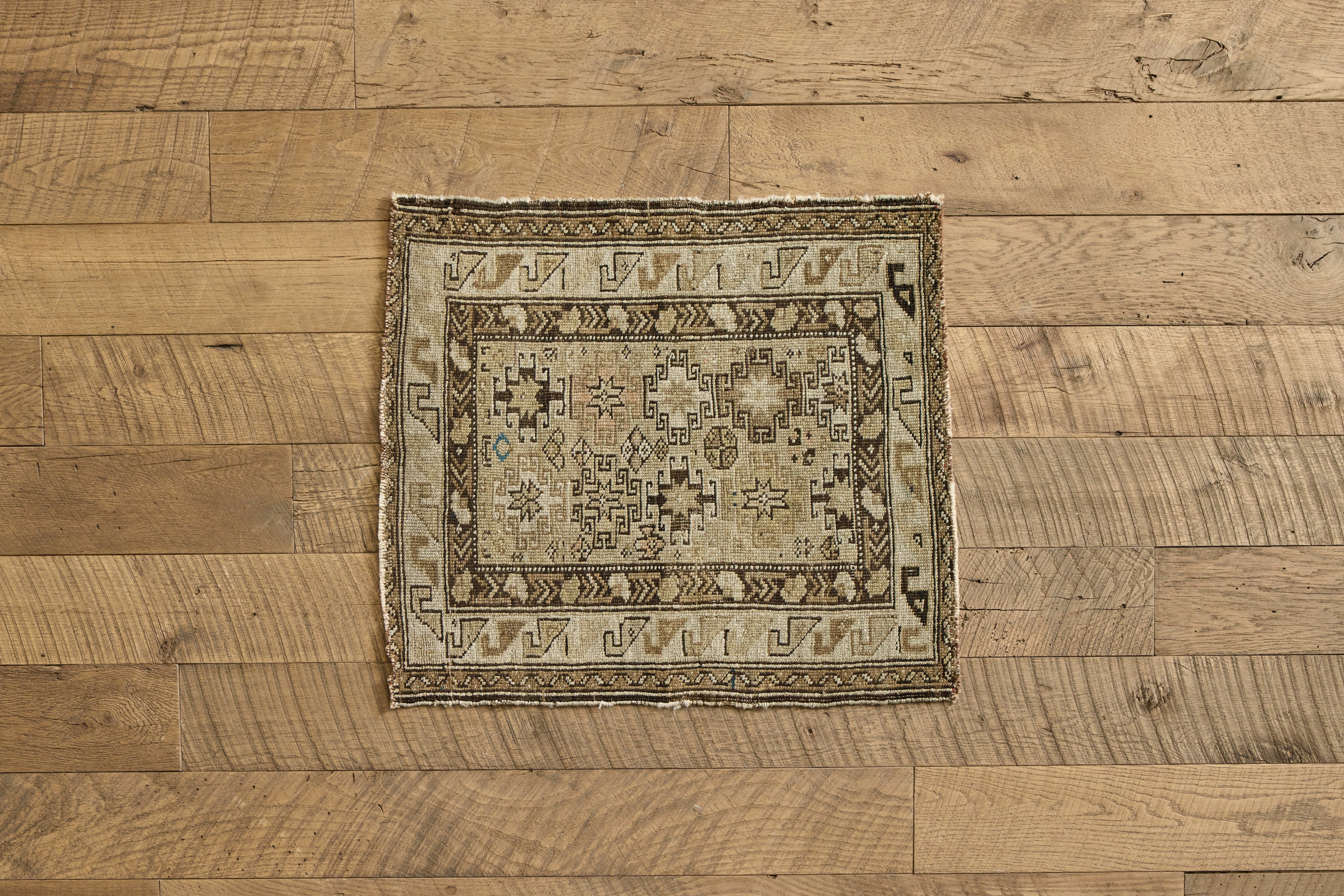 Square Tribal Throw Rug 2 x 2