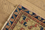 Caucasian Tribal Throw Rug 1'4 X 3
