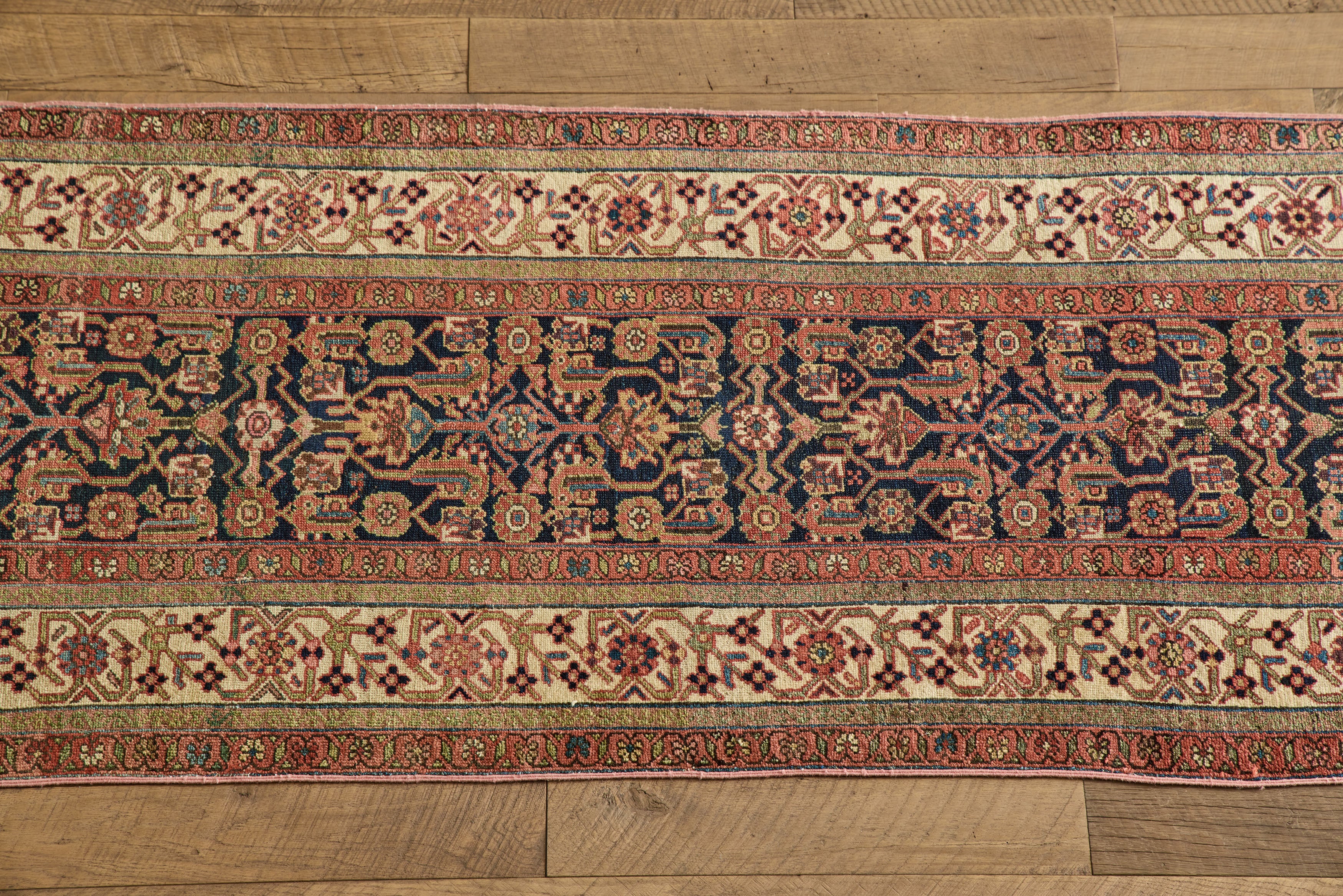 Persian Floral Malayer Runner 3'4 x 13'8