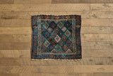 Blue Kurdish Scatter Rug 2'6 x 2'9