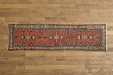 Red & Blue Persian Runner 2'7 x 9'6