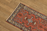 Red & Blue Persian Runner 2'7 x 9'6