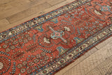 Red & Blue Persian Runner 2'7 x 9'6