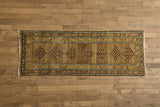 Diamond Pattern Tribal Runner 3'7 x 9'8