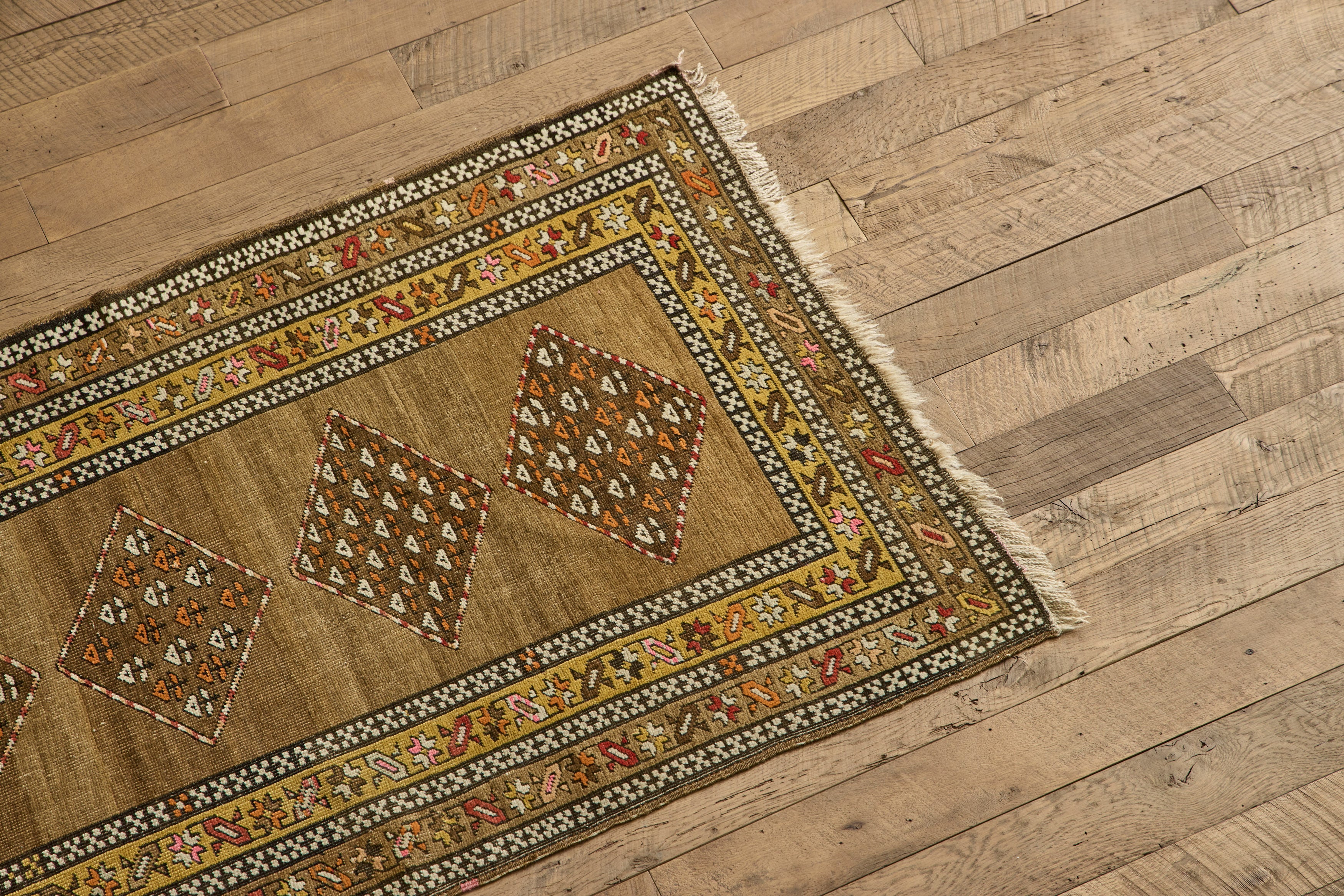 Diamond Pattern Tribal Runner 3'7 x 9'8