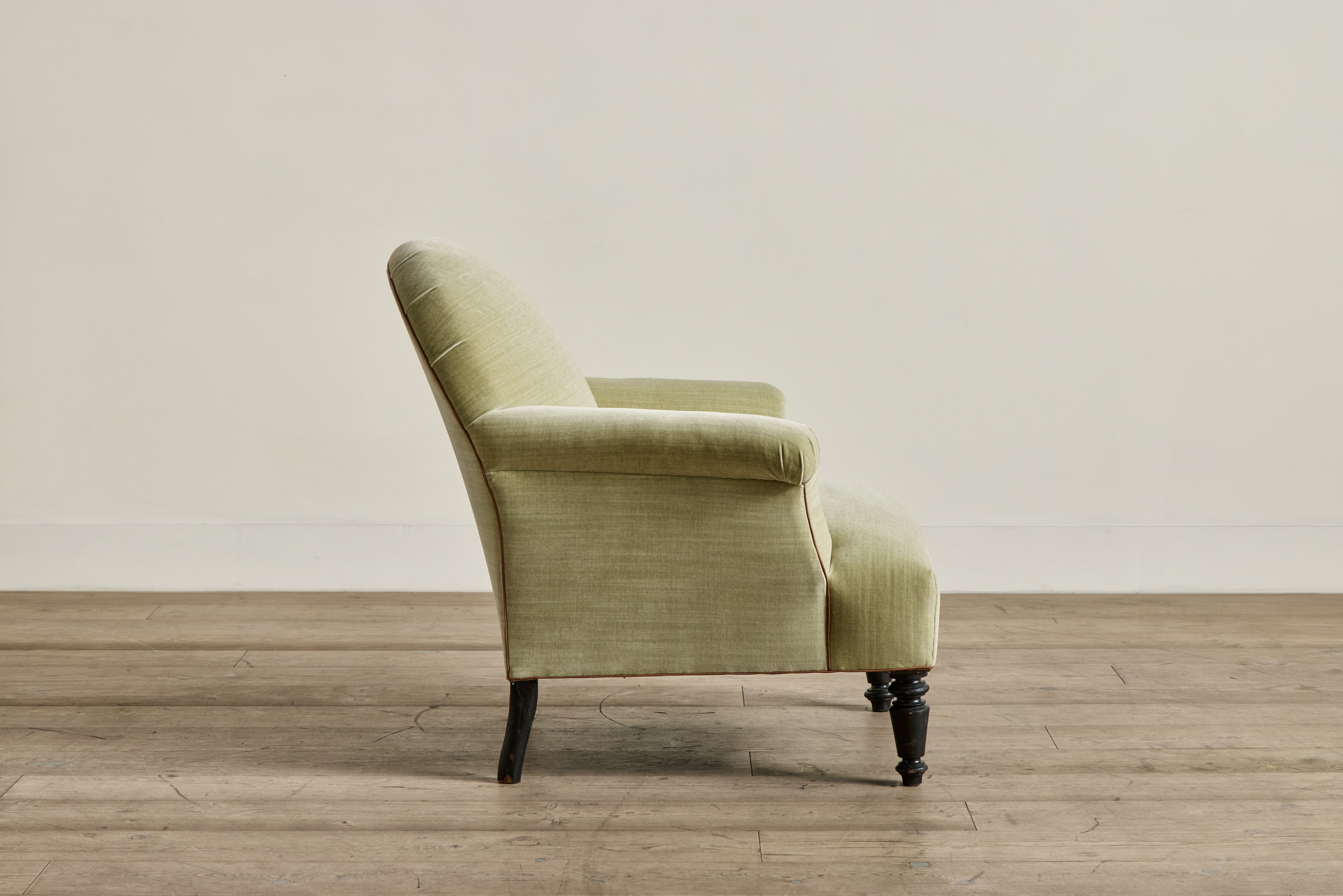 Pair of Velvet Club Chairs