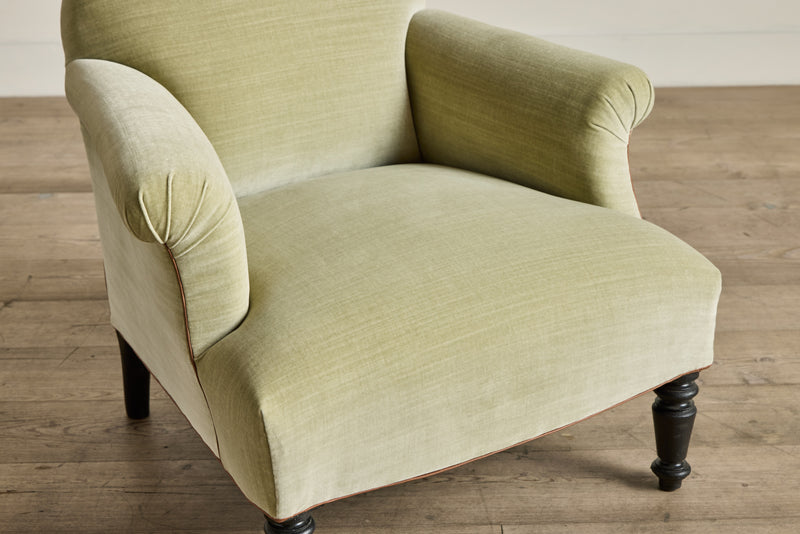 Pair of Velvet Club Chairs