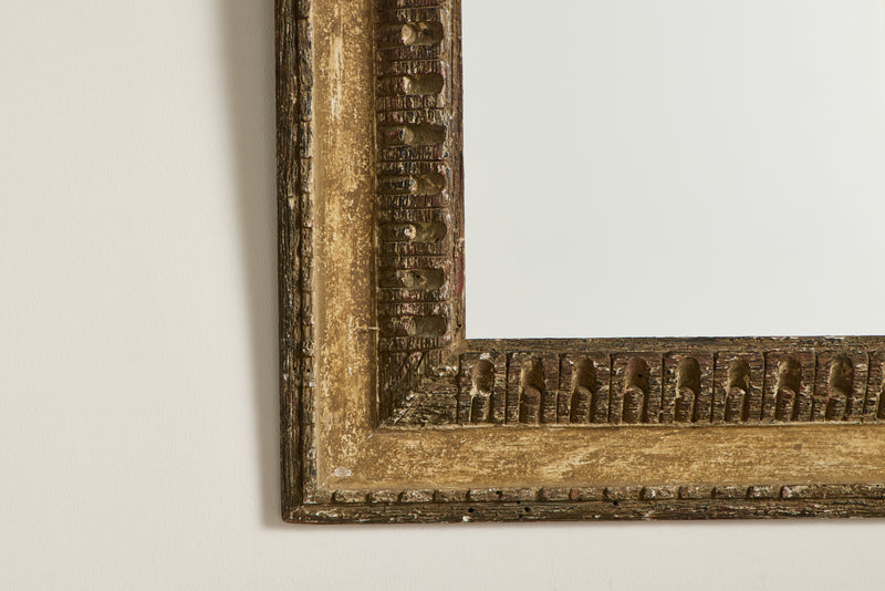 French Wood Carved Mirror