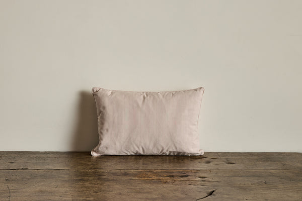 Howe Ticking in Pink/White Pillow