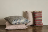 Howe Ticking in Brown/White Pillow