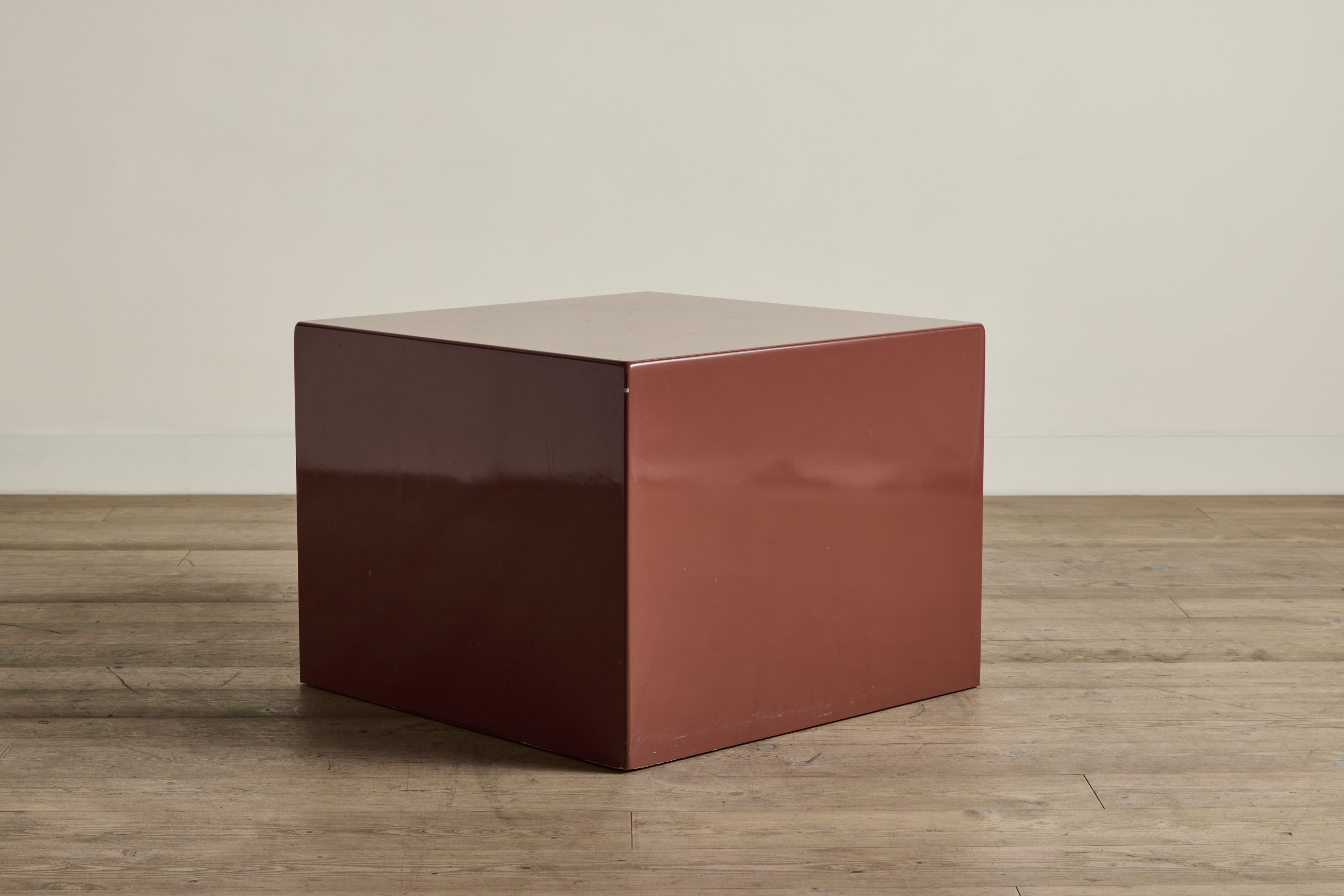 Square Lacquered Side Table