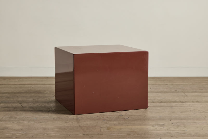 Square Lacquered Side Table