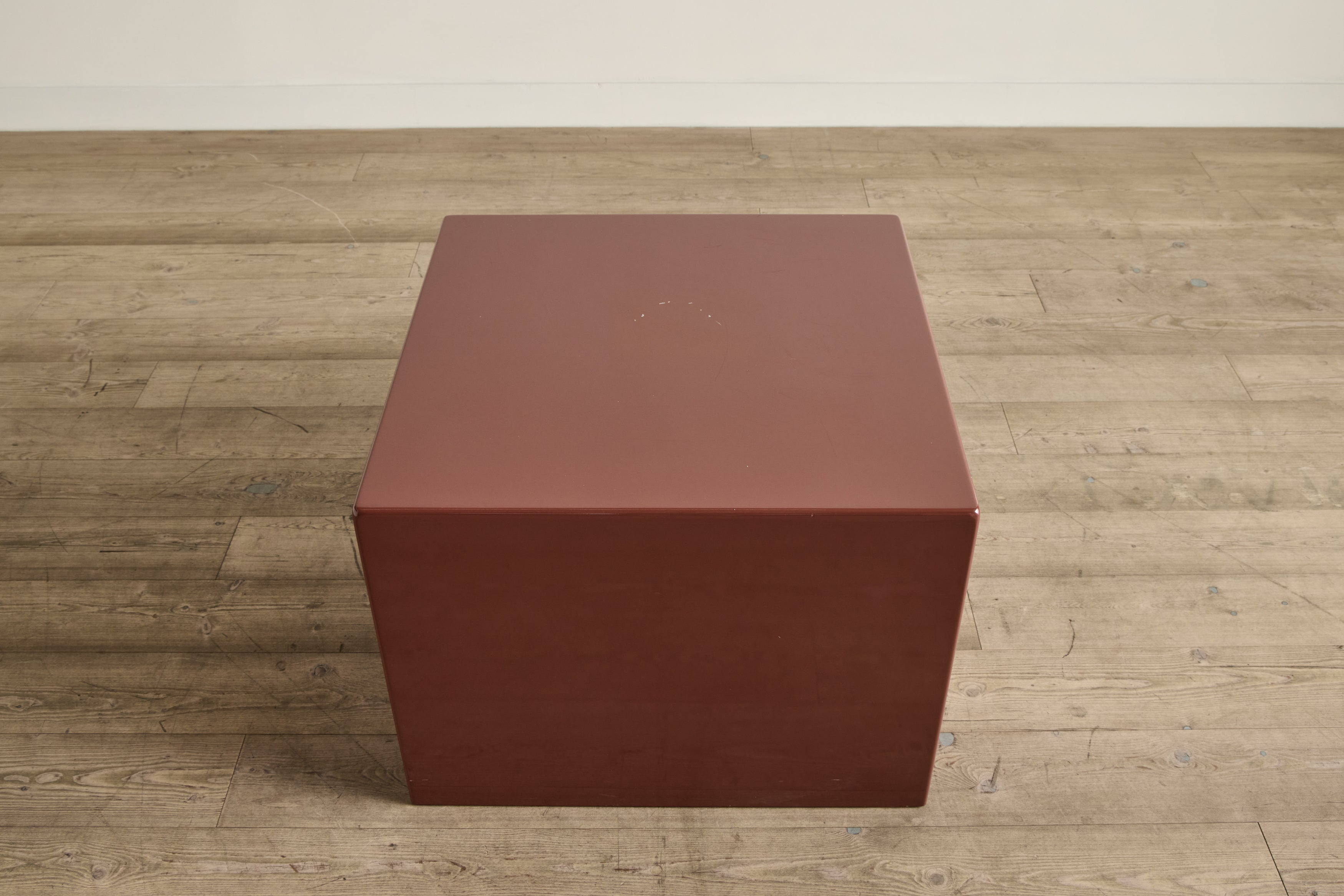 Square Lacquered Side Table