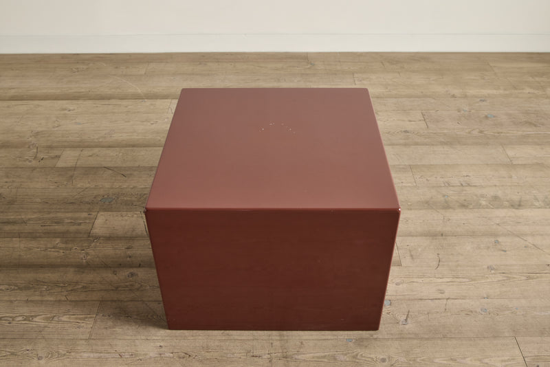 Square Lacquered Side Table