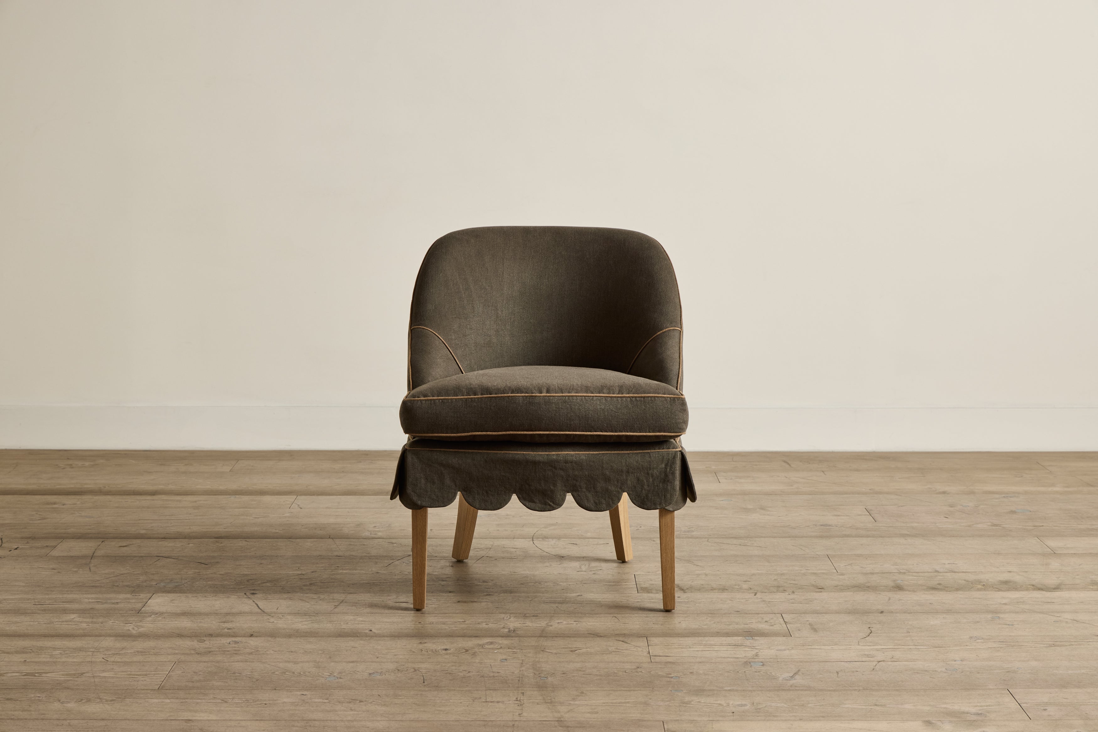 Shown in Customer's Own Material and Natural Oak, 25 In.
