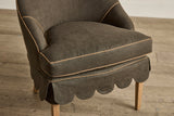Shown in Customer's Own Material and Natural Oak, 25 In.