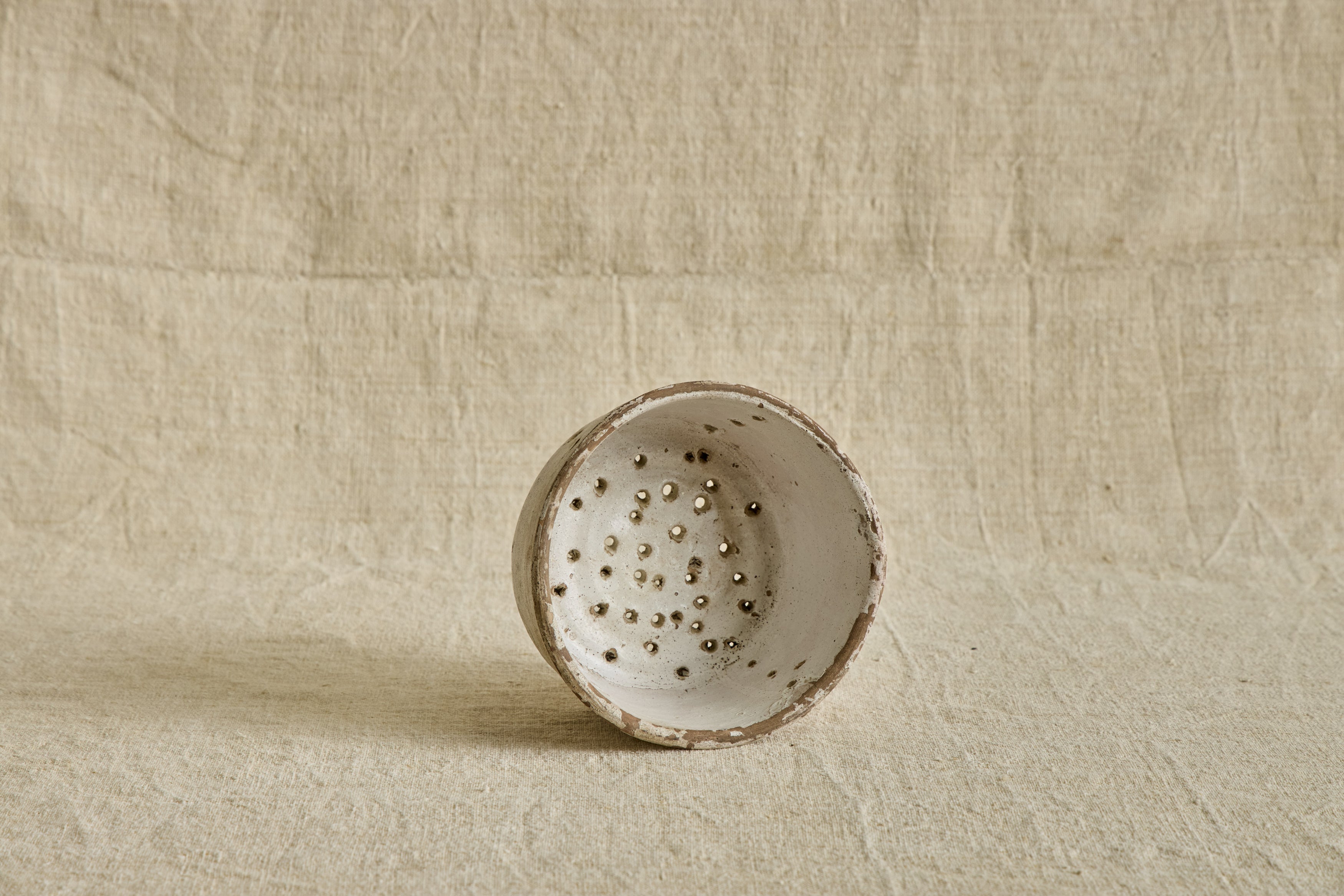 French Stoneware Strainer