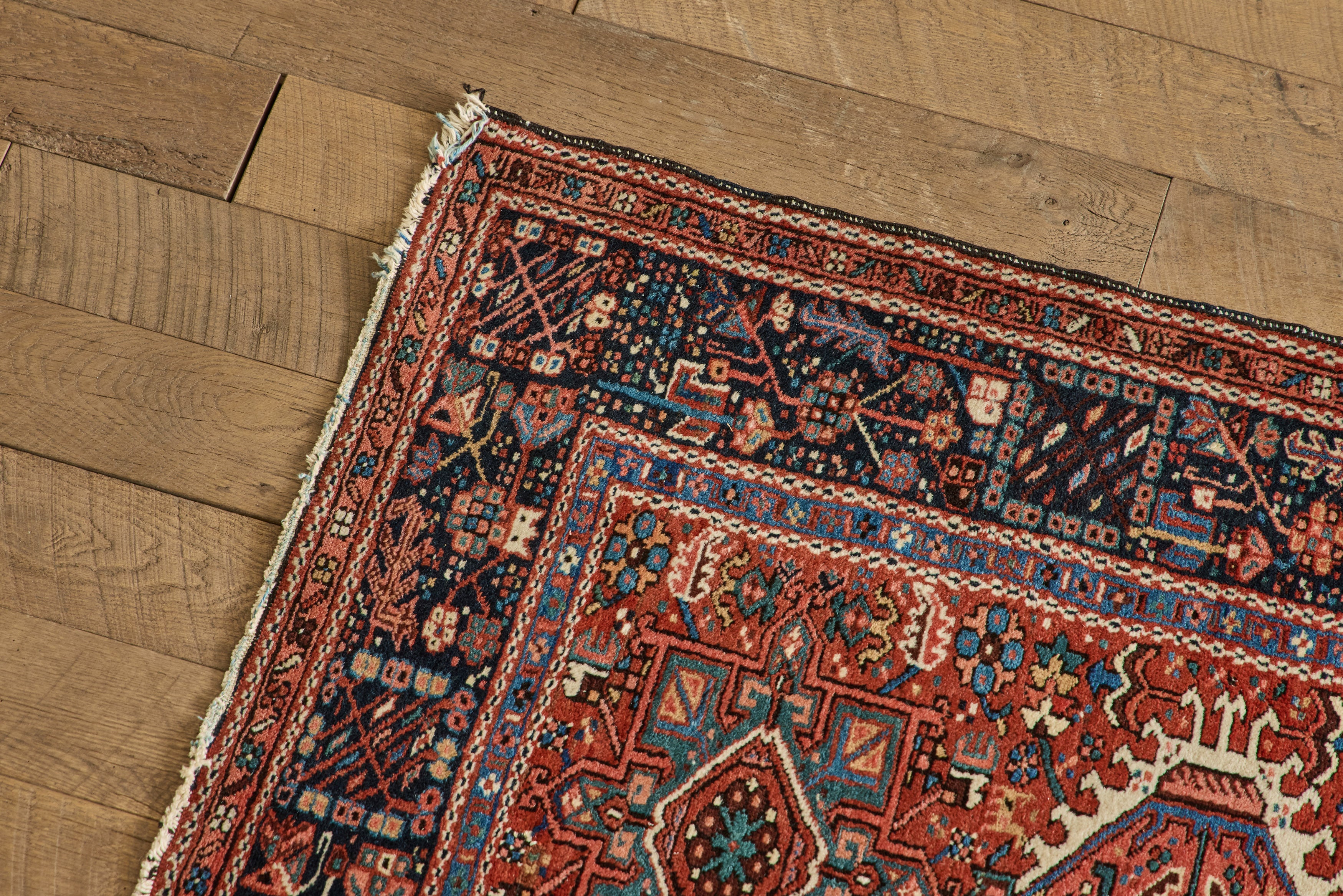 Tribal Medallion Throw Rug 3'8 X 4'8