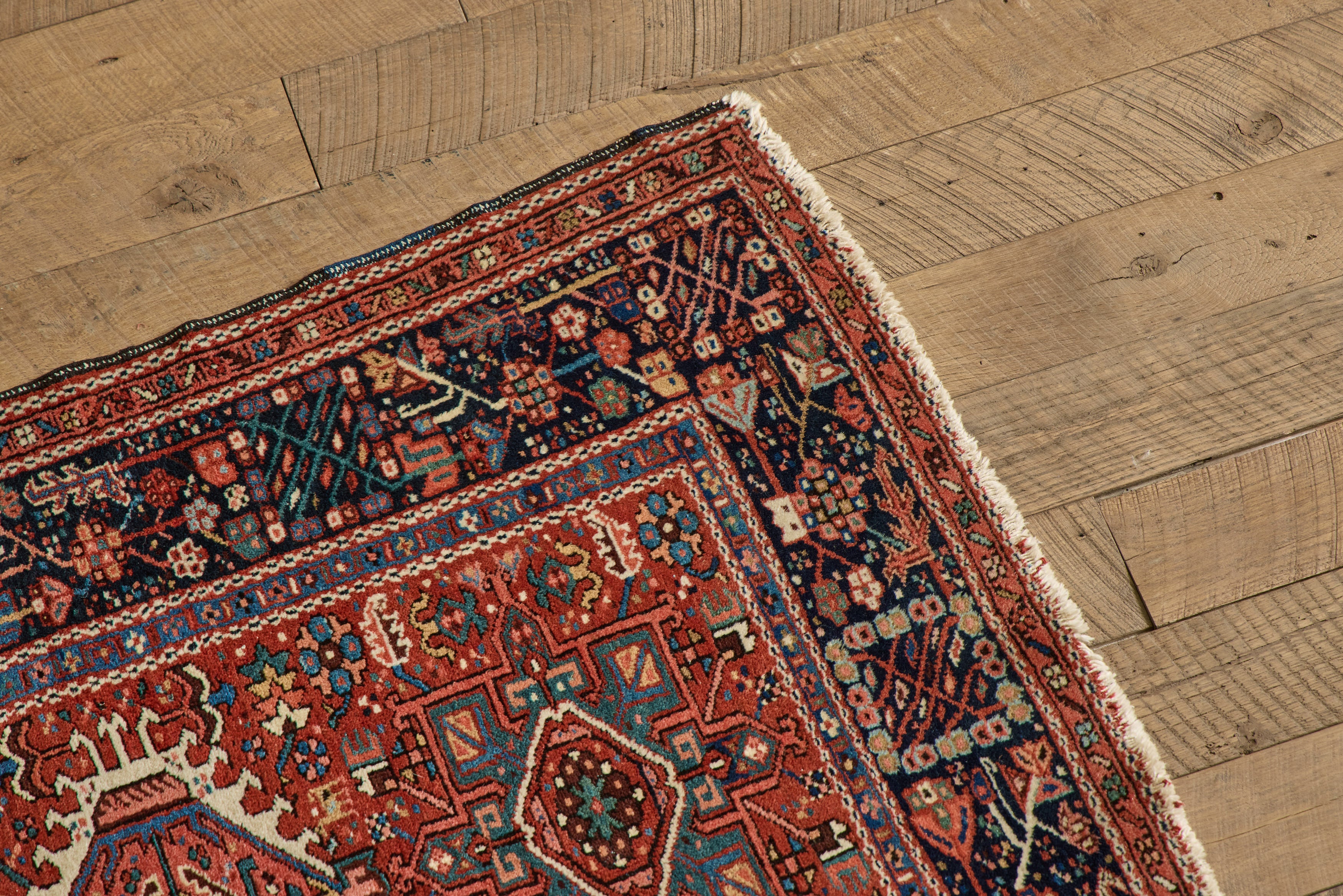 Tribal Medallion Throw Rug 3'8 X 4'8