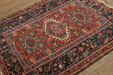 Tribal Medallion Throw Rug 3'8 X 4'8