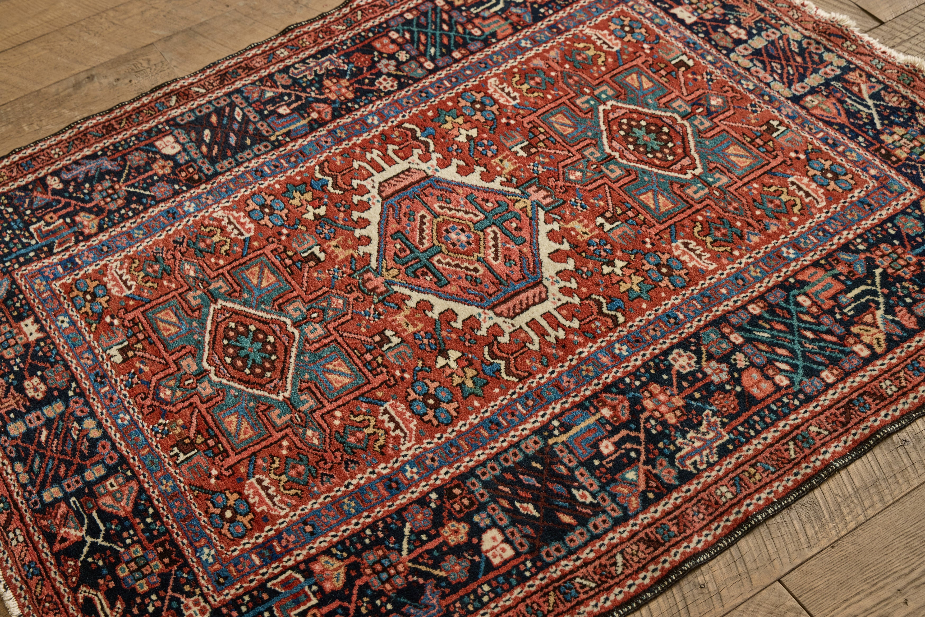 Tribal Medallion Throw Rug 3'8 X 4'8