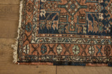 Blue & Orange Heriz Runner 2'9 X 9'6