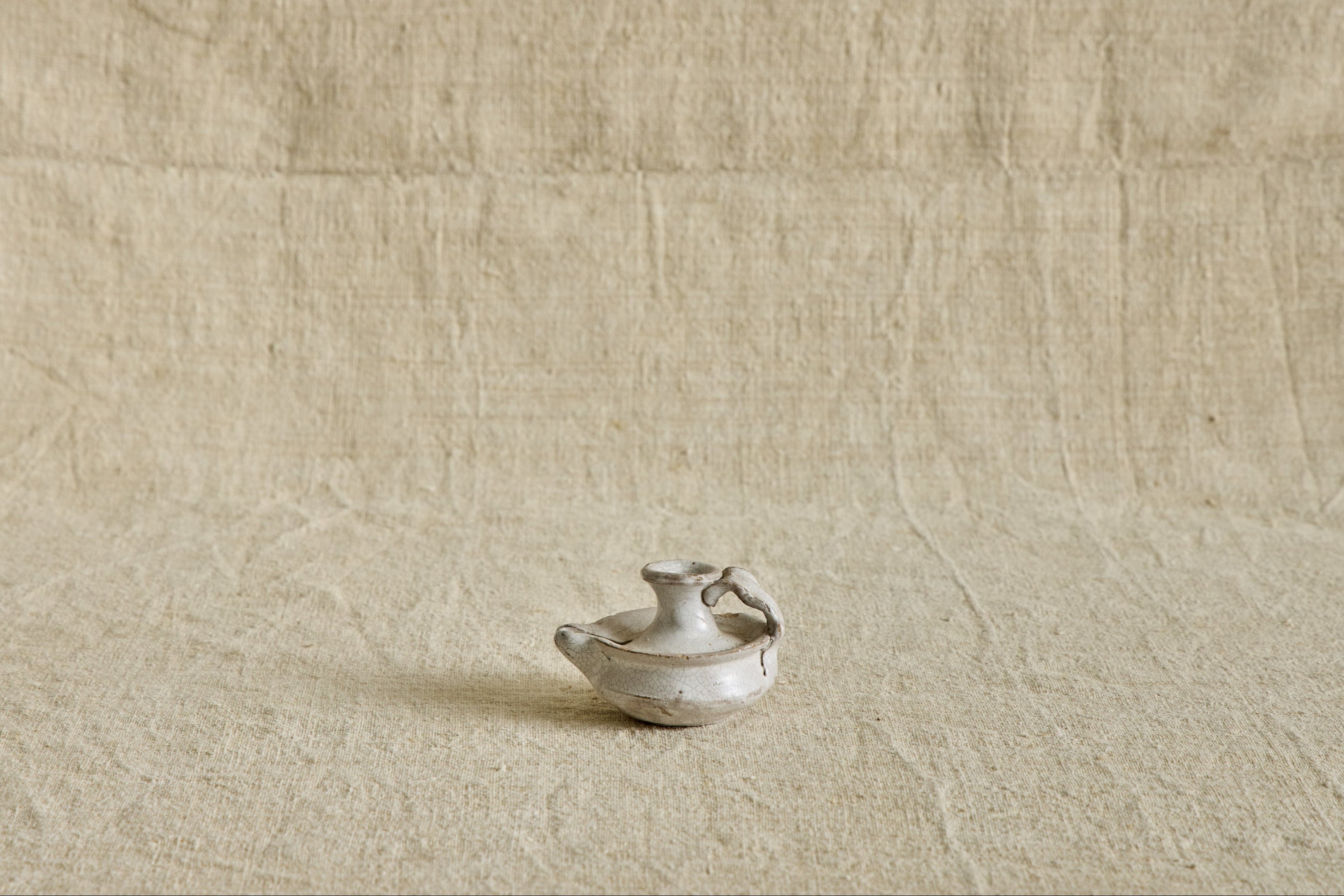 French Stoneware Candle Holder