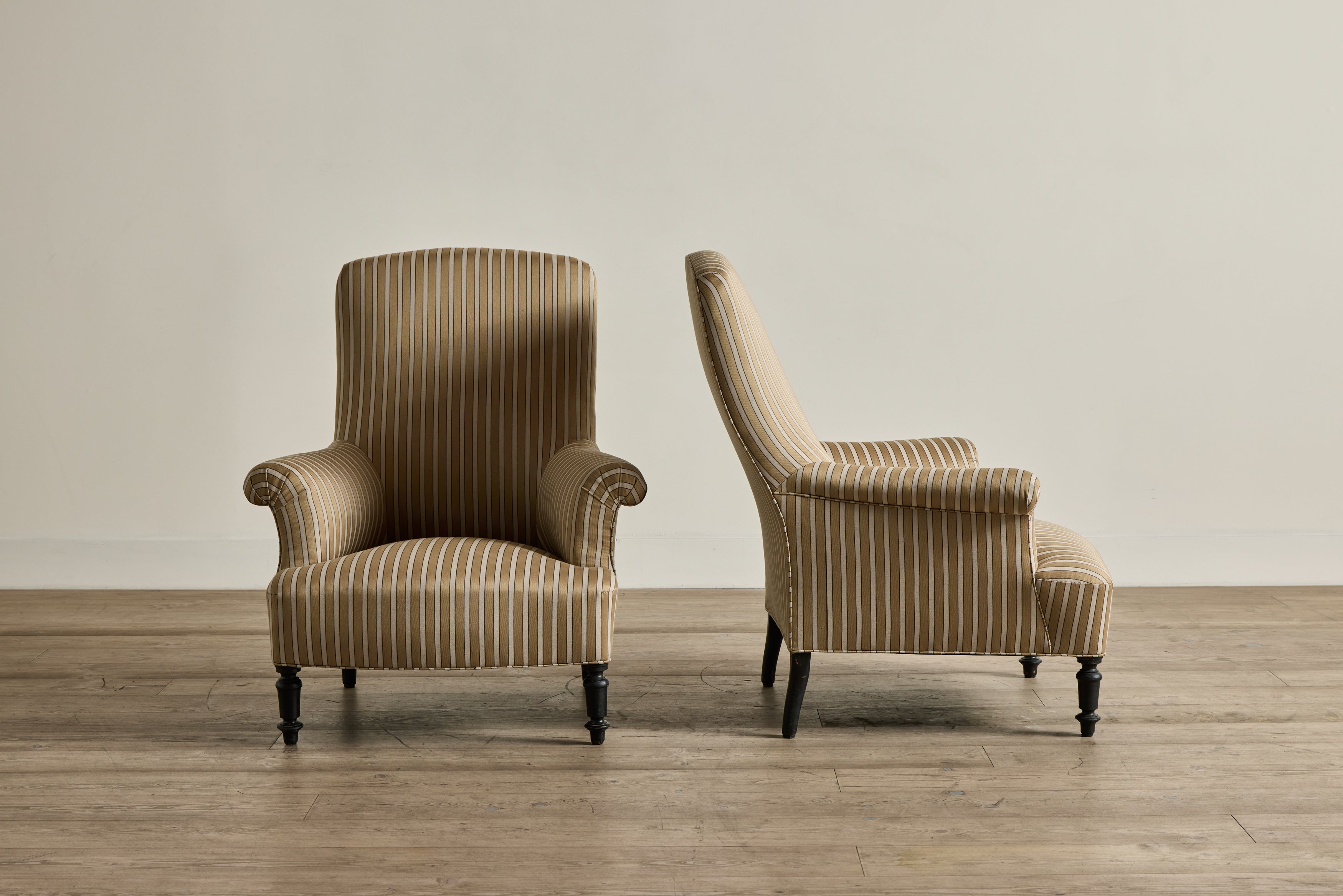 Howe Stripe High Back Chairs
