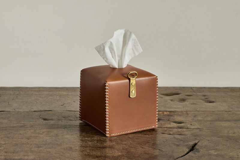Leather Tissue Holder