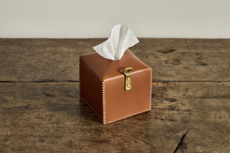 Leather Tissue Holder