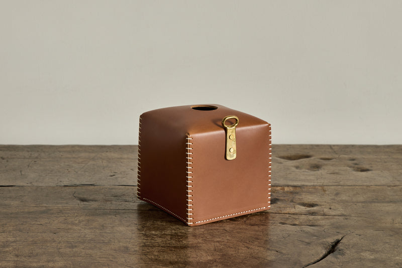 Leather Tissue Holder