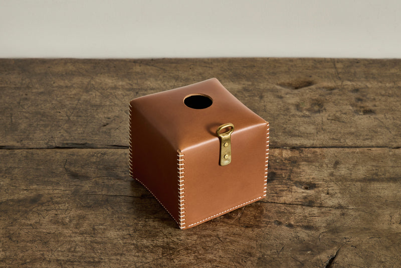 Leather Tissue Holder