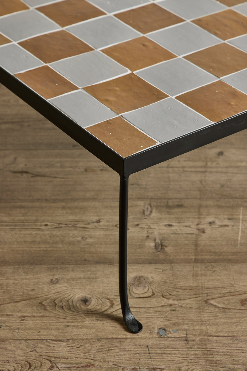 Amber & Grey Tile Coffee Table