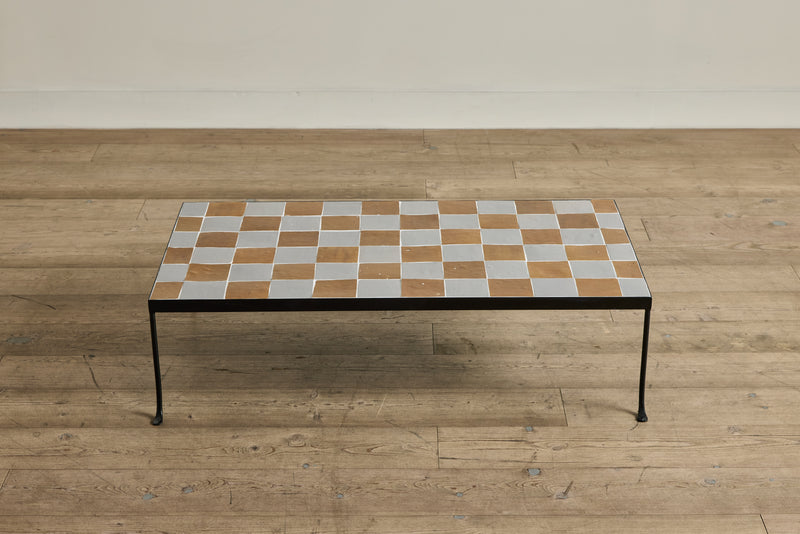 Amber & Grey Tile Coffee Table