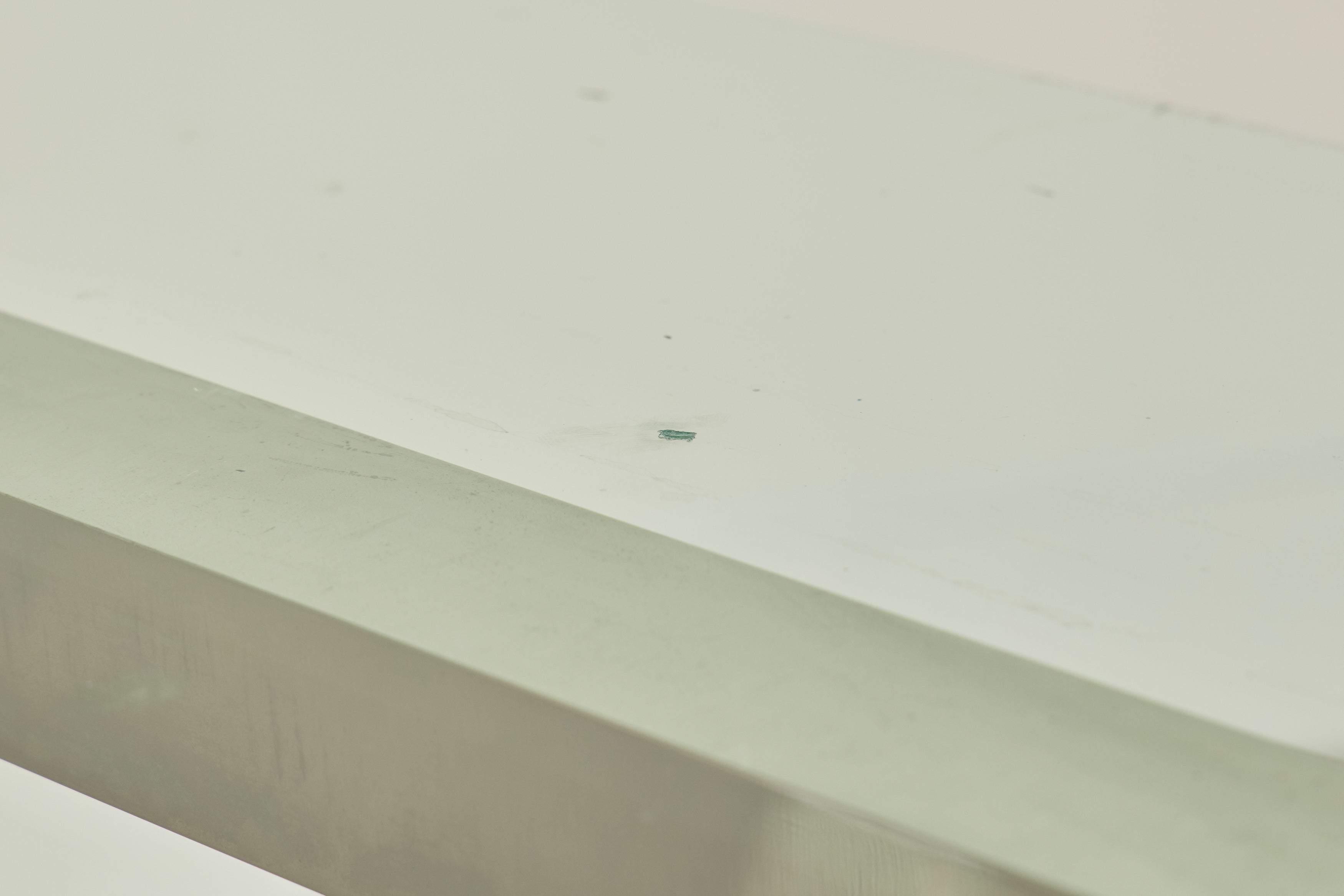 Glass & Steel Sawhorse Desk