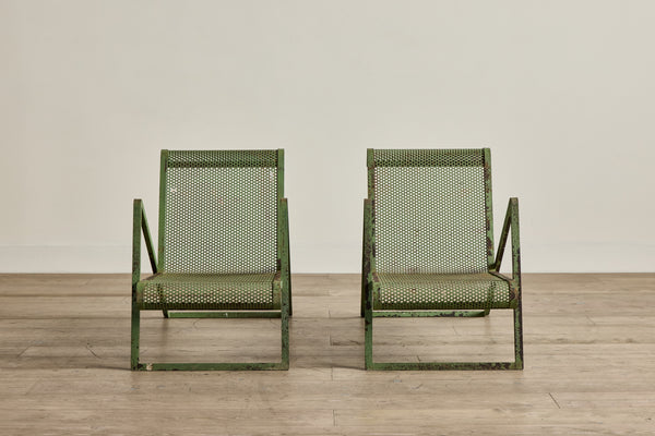 Pair of Royere Metal Chairs